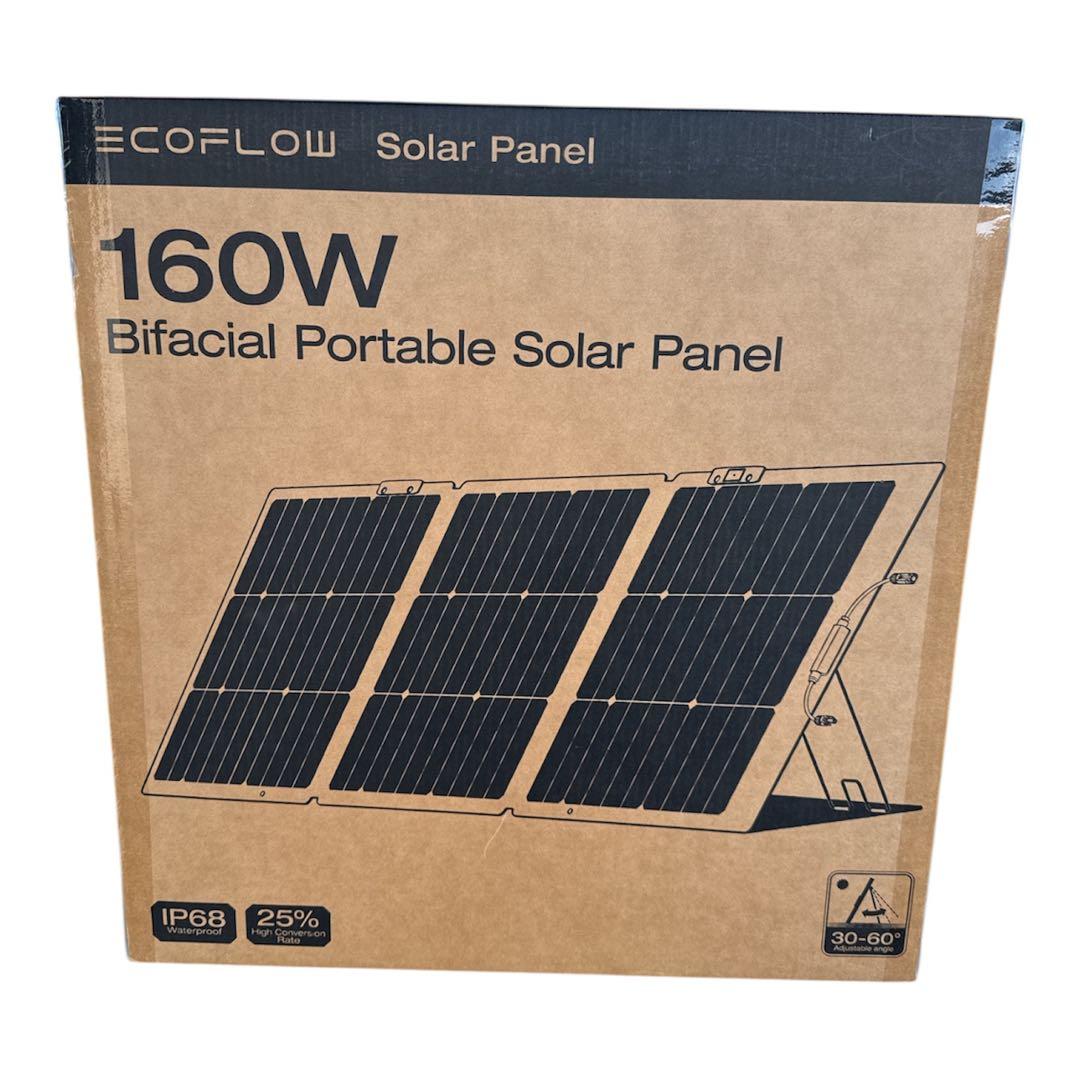 EcoFlow(エコフロー) 160W 両面ソーラーパネルGen2変換効率25％ - メルカリ