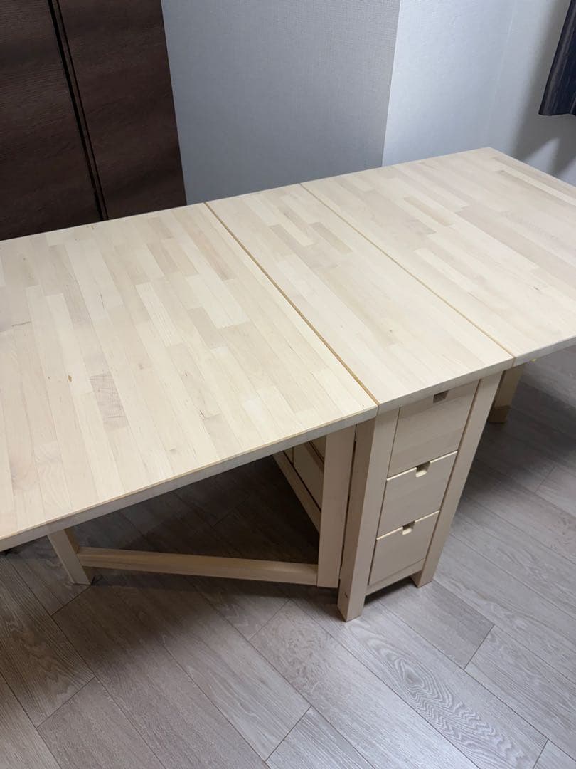 【IKEA NORDEN ノールデン ゲートレッグテーブル／バーチ】