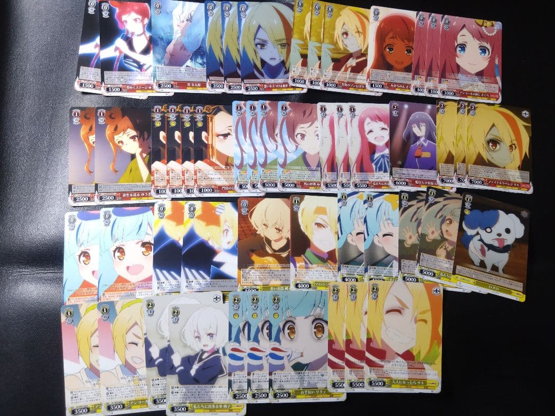 ヴァイスシュヴァルツ 引退品 ゾンビランドサガ デッキ3個+TD2個とパーツ