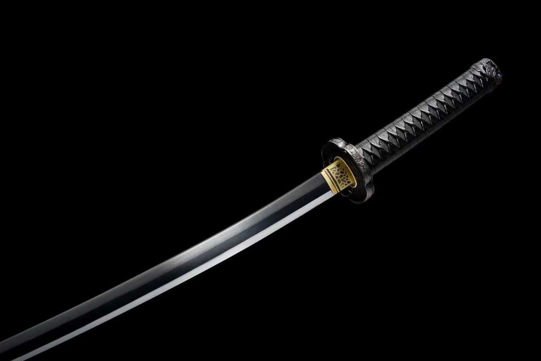 【黒獅子刀】古兵器 武具 刀装具 日本刀　模造刀 居合刀 武士道 鑑賞用 美術刀