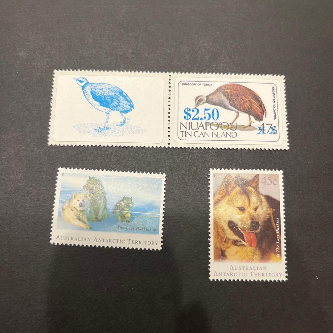 3029 外国切手 オーストラリア 1991年 犬 猫 動物 4種完