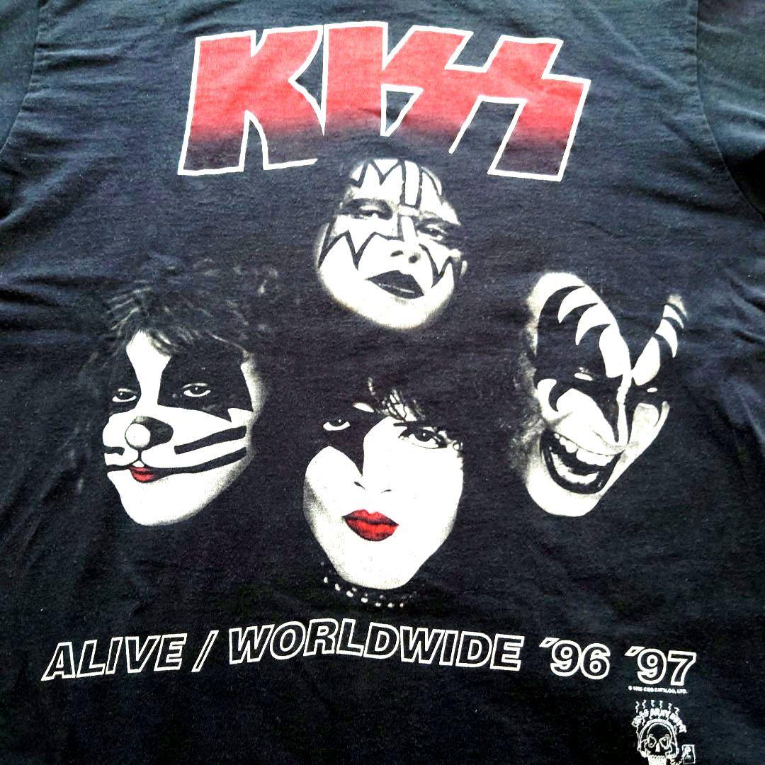 中古】KISS ALIVE WORLDWIDE '96 '97 Tシャツ XL Vintage Kiss Alive