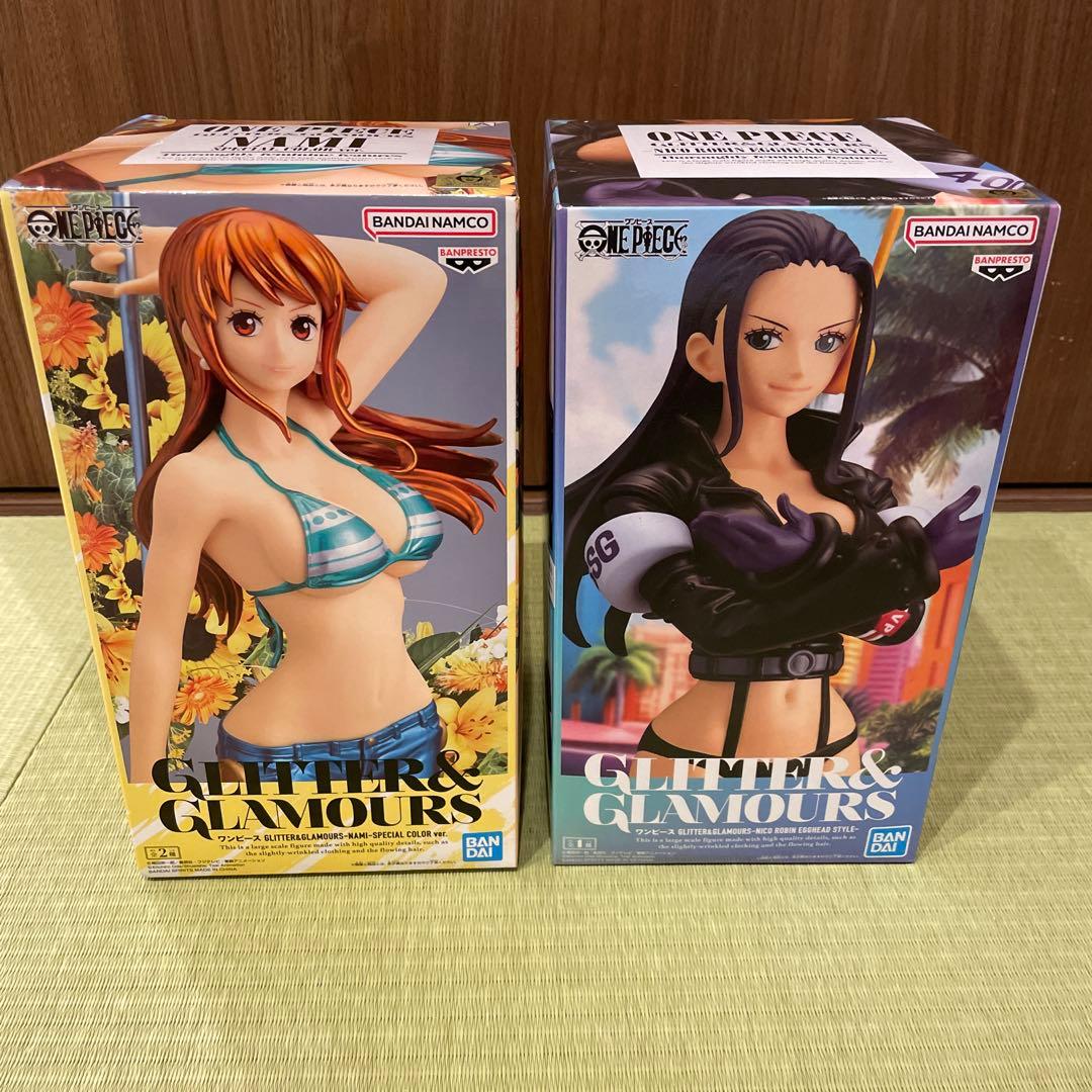 ワンピース フィギュア ナミ ロビン GLITTER&GLAMOURS 未開封 - メルカリ