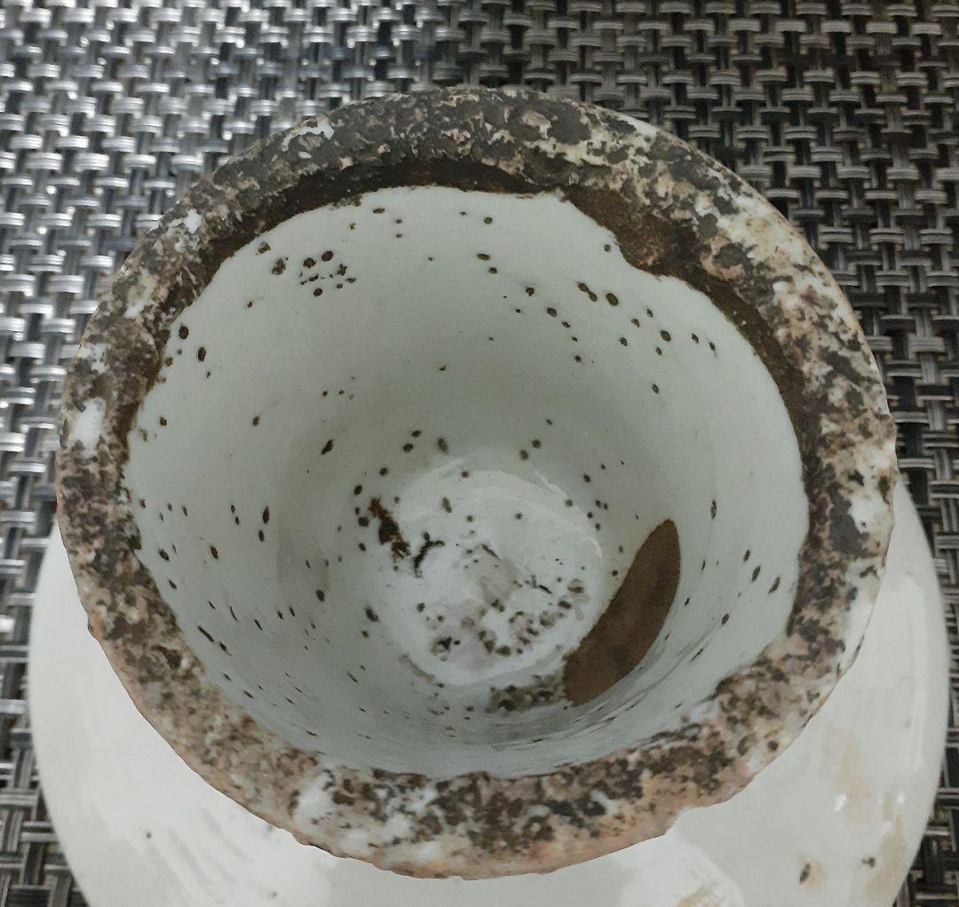 朝鮮古美術 朝鮮古陶磁器 古玩 李朝白磁 堅手 高付皿 台皿 祭器 仏教