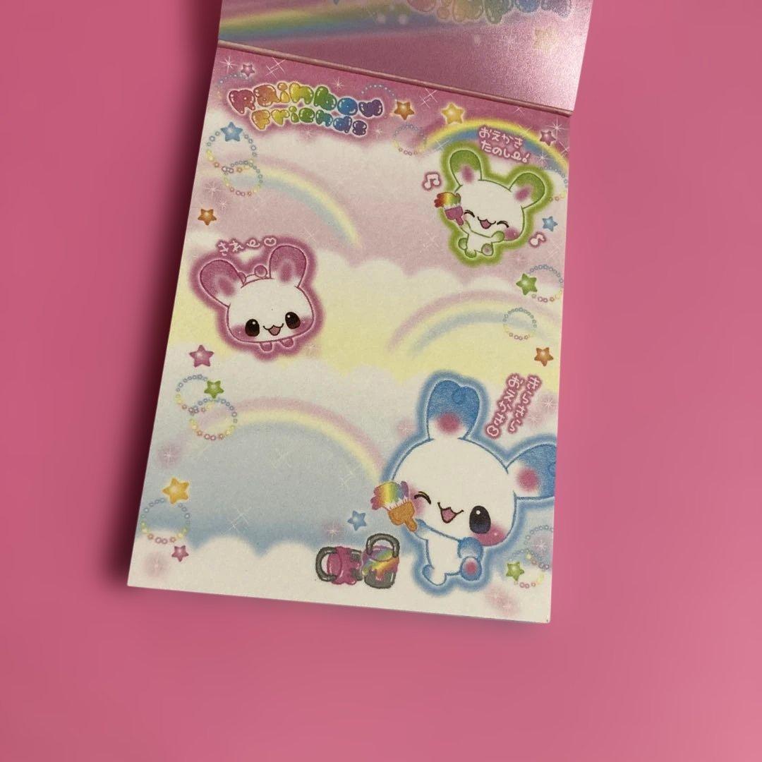 平成レトロ レインボープリンセスウサギ カミオジャパン メモ帳 - メルカリ