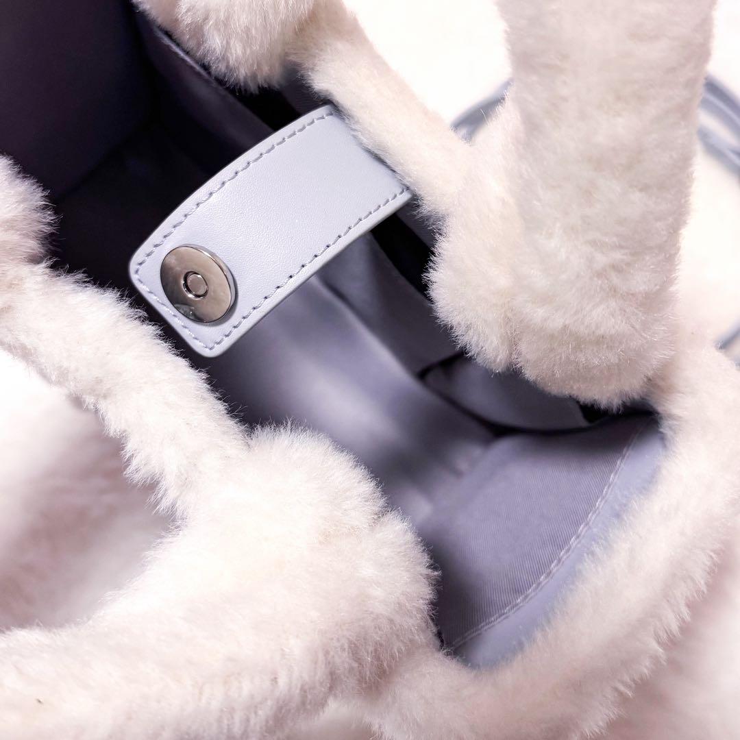 FURFUR ロゴムートントートバッグ 水色 SAX