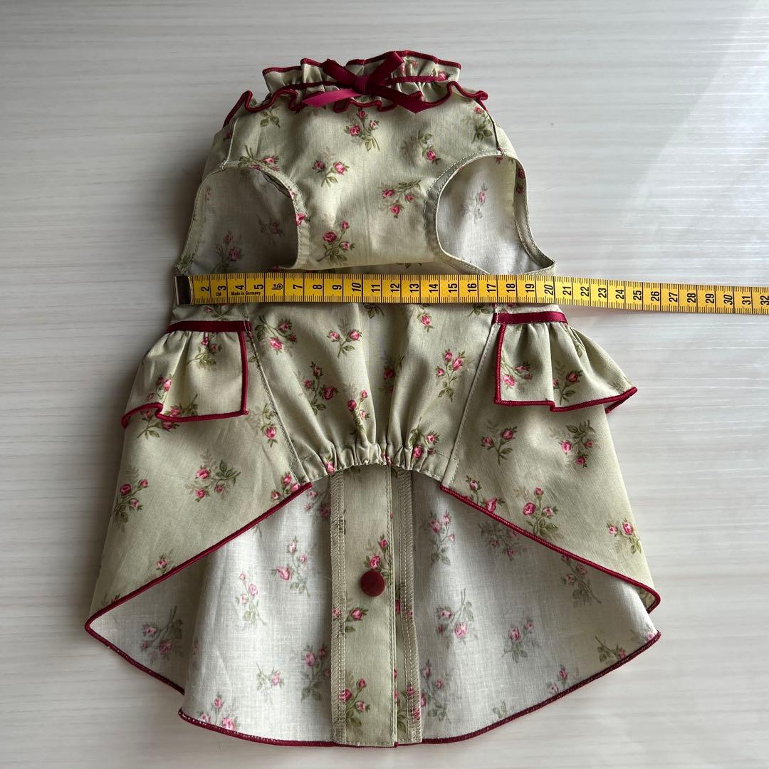 No.527 犬服ハンドメイド バックオープンワンピース - メルカリ