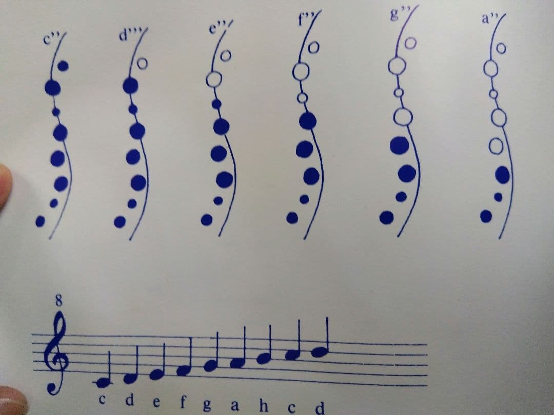 CHOROi C-フルート　ドイツ運指