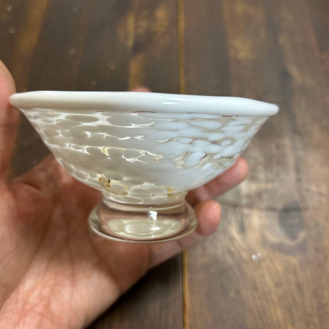 ガラス作家 石井康治 カップ＆ソーサー 金彩 工芸品 成川美術館展示品 手吹