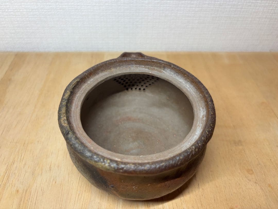 ㊽備前焼 宝瓶 登り窯 桃 もも モモ 手びねり 急須