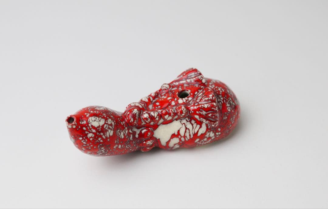 箕面焼 松田箕山 瓢箪 水滴