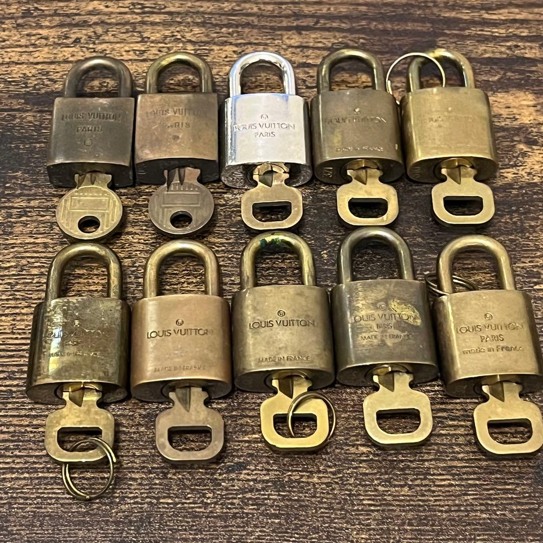 鍵付き！即日発送！】ルイヴィトン カデナ 南京錠 パドロック 10点
