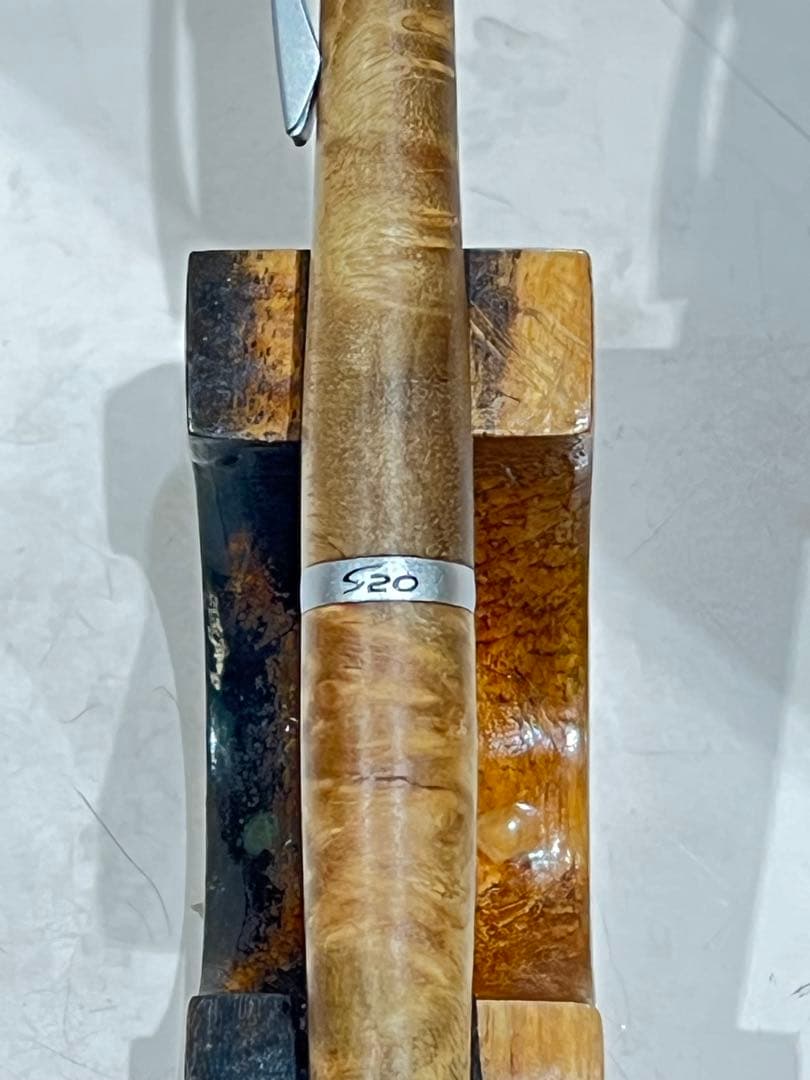 S20 0.5mm マーブルウッド　ノックボタン