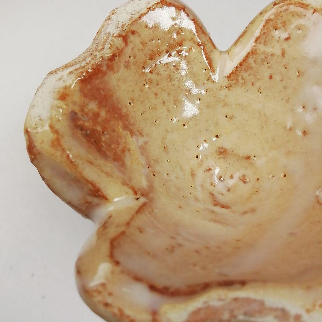 Ｔ７５０　蓋置　『萩焼』『三つ葉蓋置』『田原陶兵衛』　共箱　茶道具