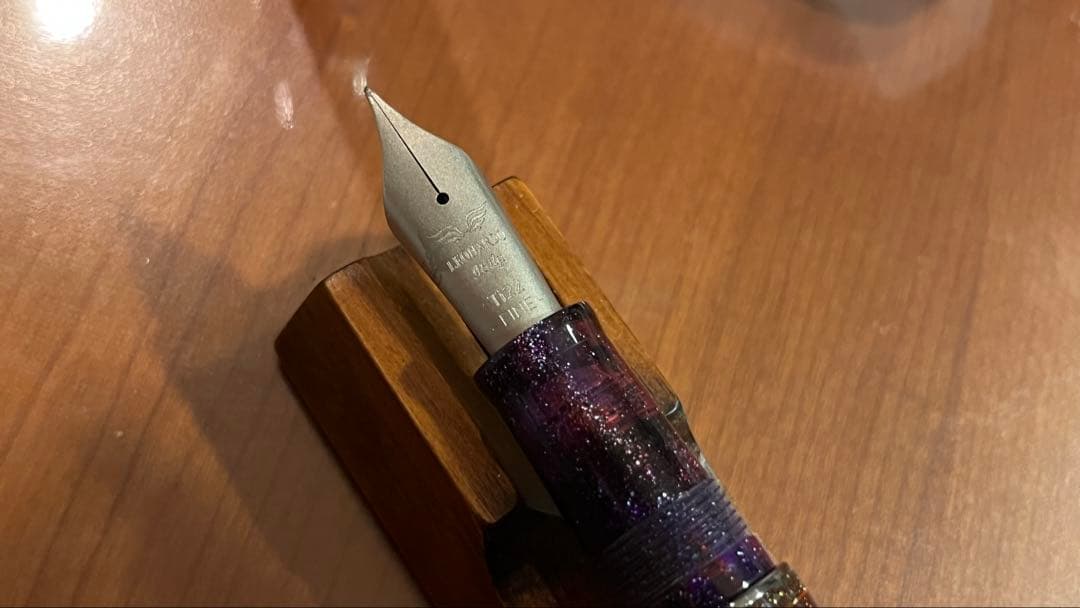 レオナルド 限定生産品 MZG ギャラクシープライム 万年筆 #8 チタンニブ