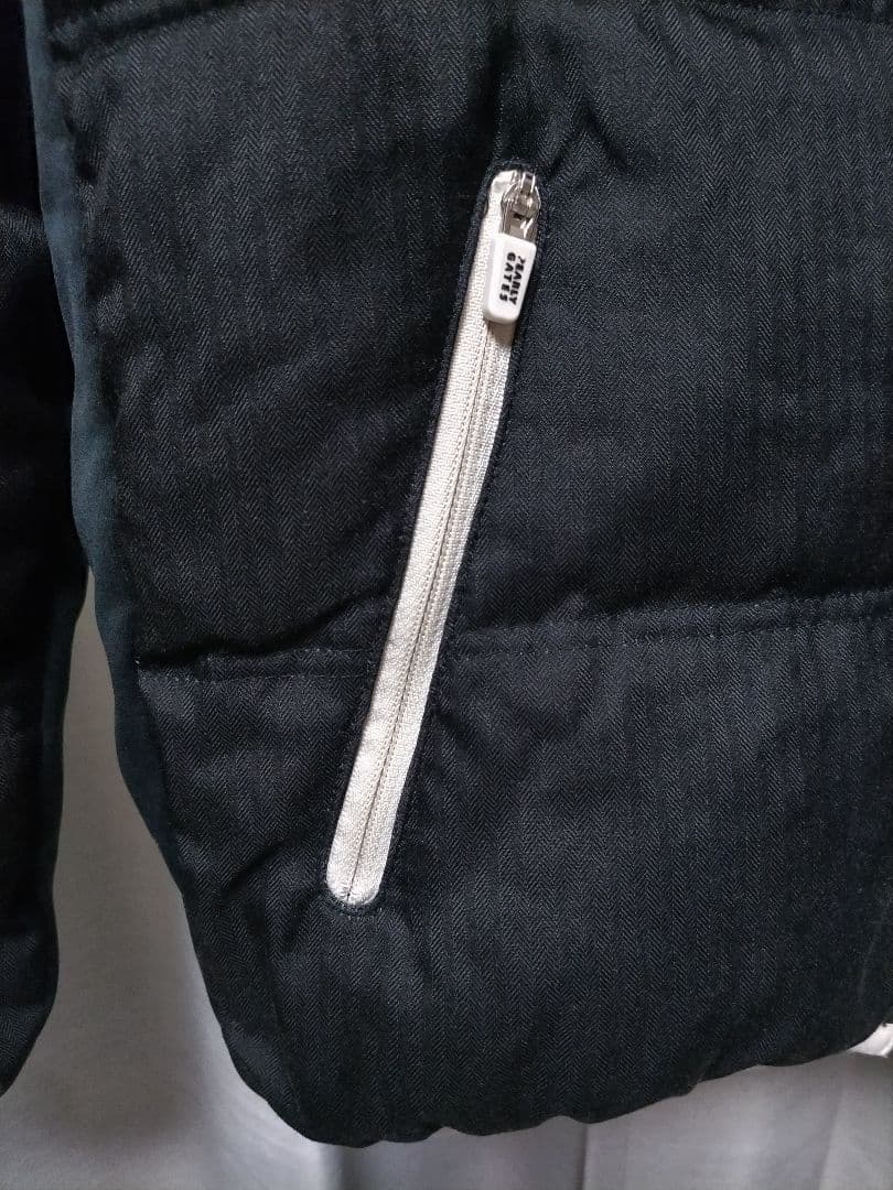 パーリーゲイツ　ダウンジャケット　黒　ヘリンボーン