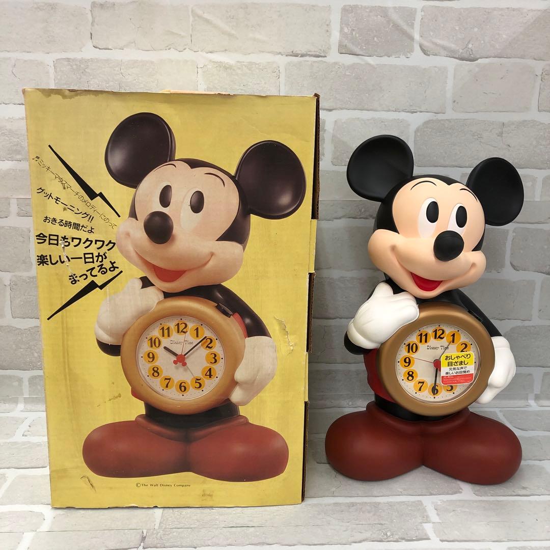 F764 Disney Time ミッキー 目覚まし時計 喋る時計