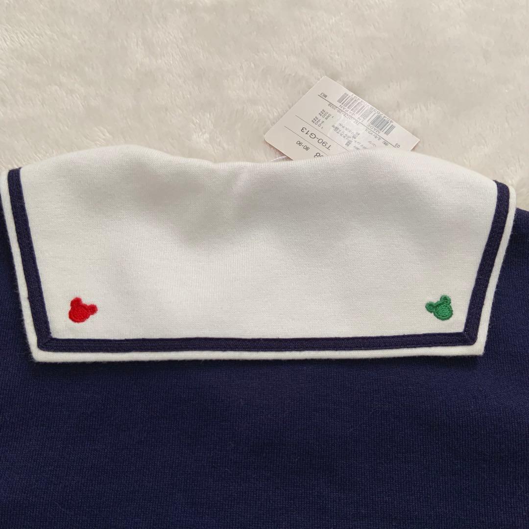 未使用★ミキハウス★セーラーTシャツ パンツ★セット★ネイビー★90