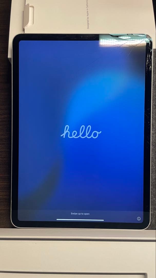 ジャンク】iPad PRO 11インチ A1980 シルバー 画面ひび割れ-返品送料無料