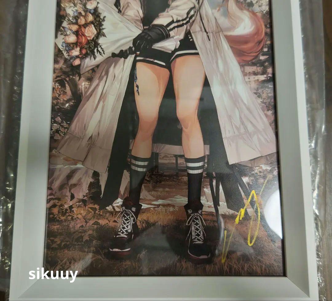 アークナイツ3周年記念 LM7先生直筆サイン入り複製原画Hananokaze