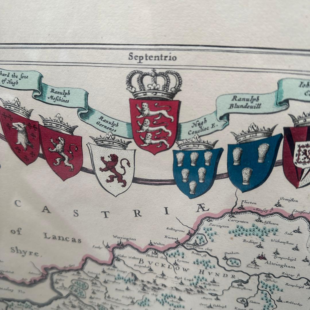 複数購入割引⭕️ アンティーク　フレーム　マップ　地図　ウォールアート　壁掛け