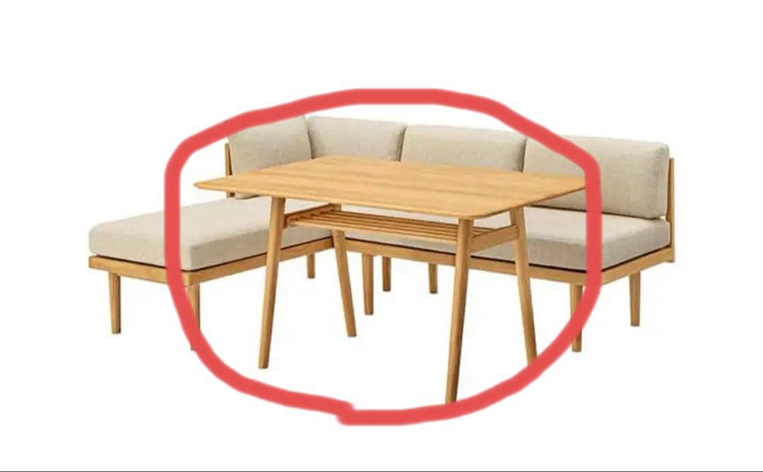 unico KINNA(キナ)　ダイニングテーブル W1200