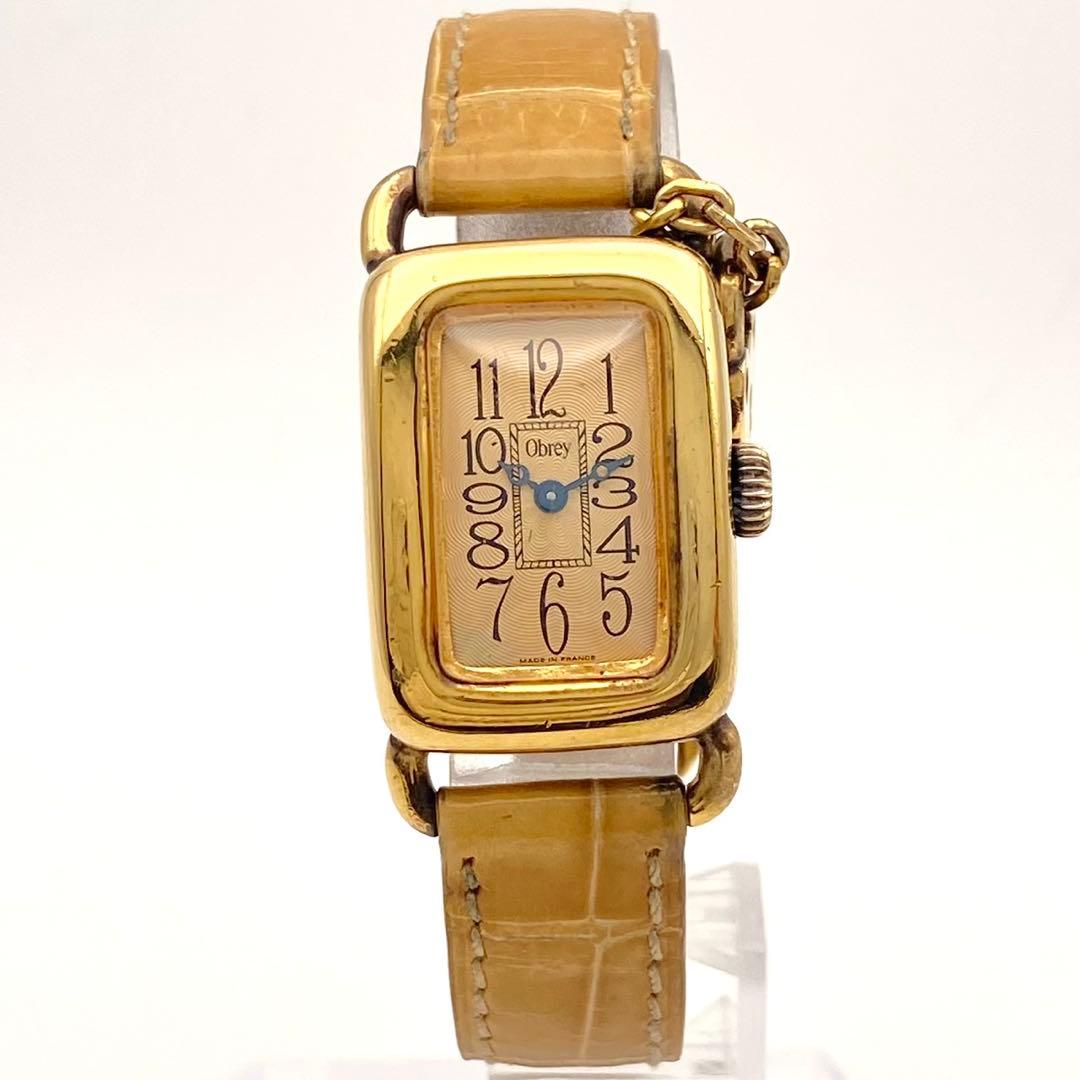 稼働】Obrey SOLID SILVER 腕時計 新品電池 ゴールド - メルカリ