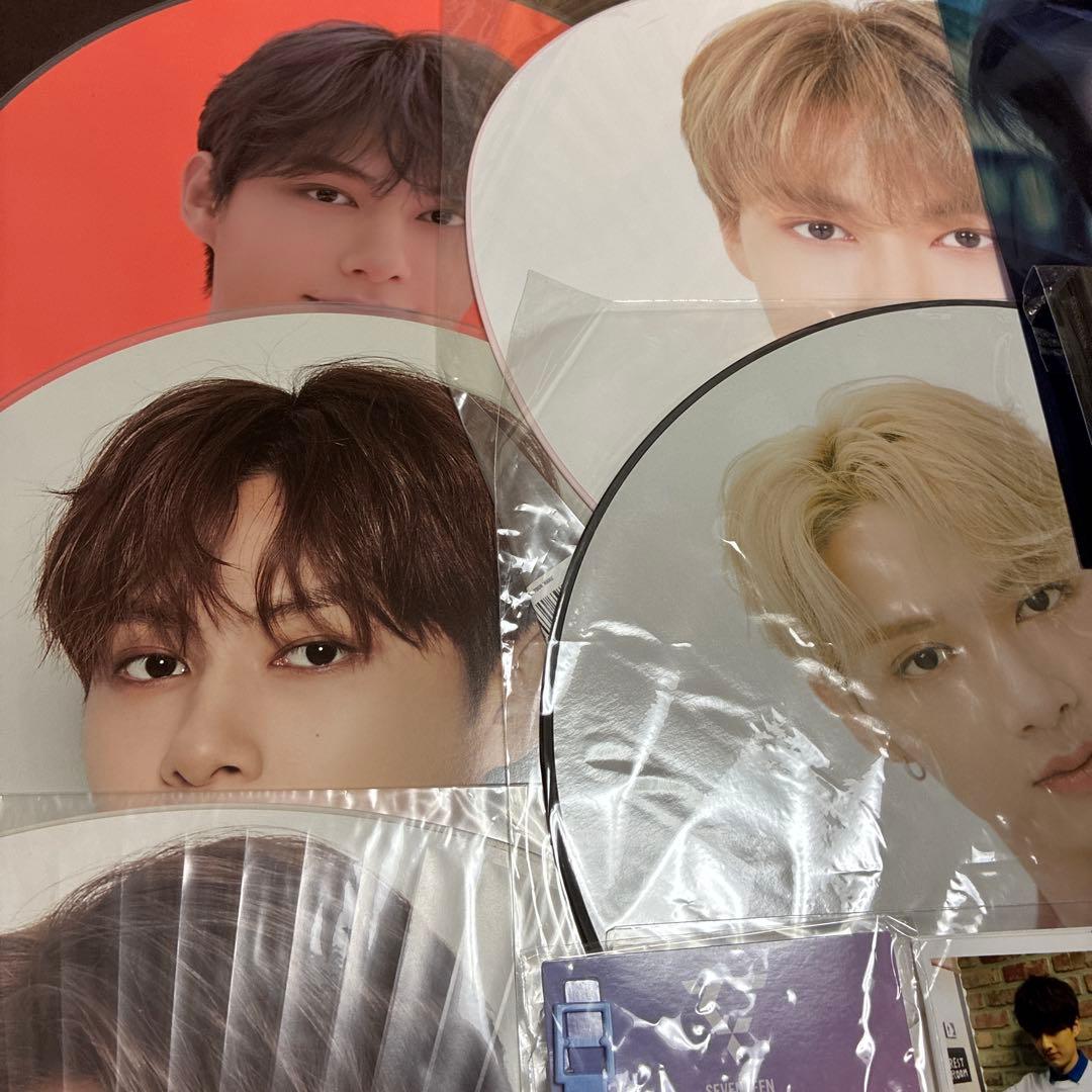 u*7様 seventeen ジュン　うちわ セット　カード　K-pop