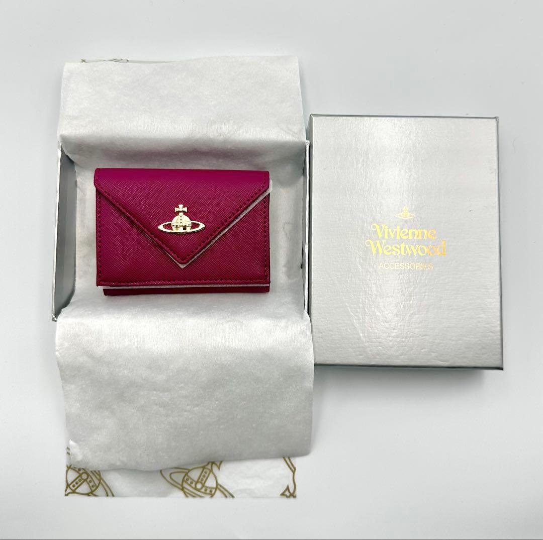 【最新✦希少】Vivienne Westwood 三つ折り財布 レッド 赤