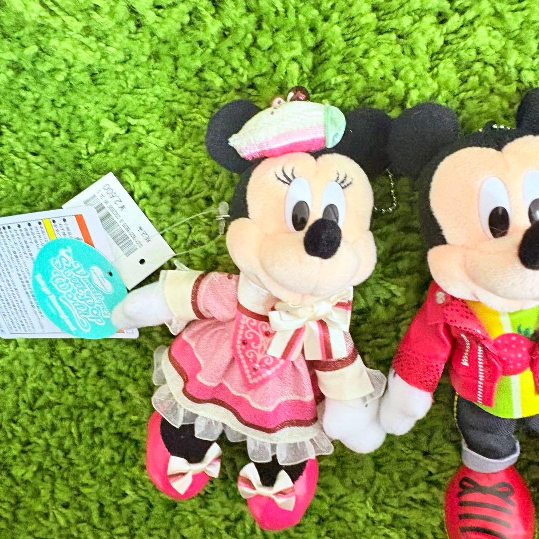 ディズニーランド　ミッキー　ミニー　パルパルーザ ぬいぐるみバッジ