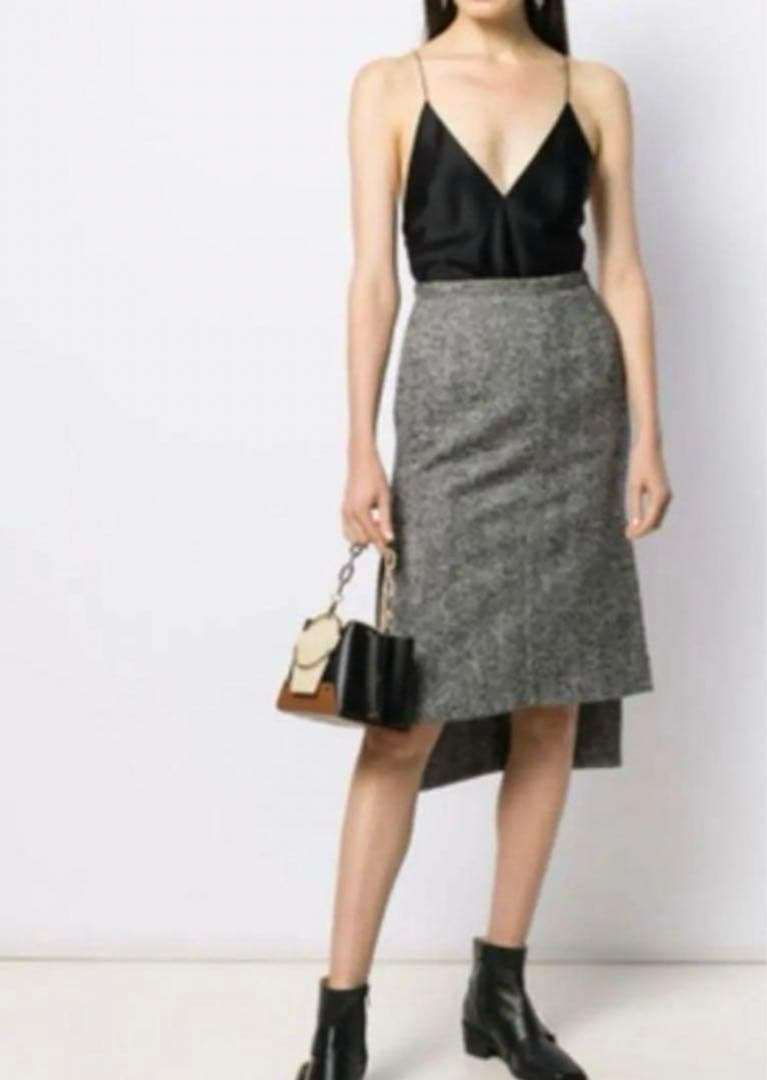 ツイードスリットスカート　ヌメロヴェントゥーノ