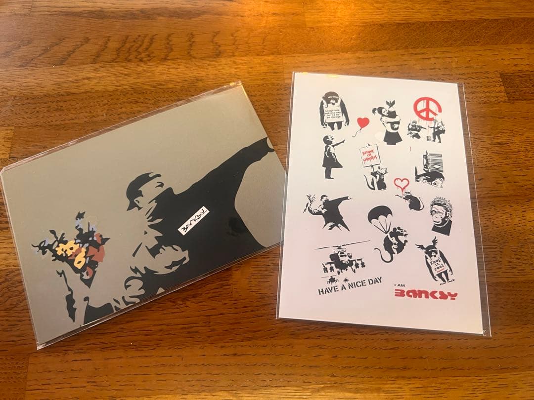 未使用】Banksy バンクシー ポストカード 2枚セット - メルカリ