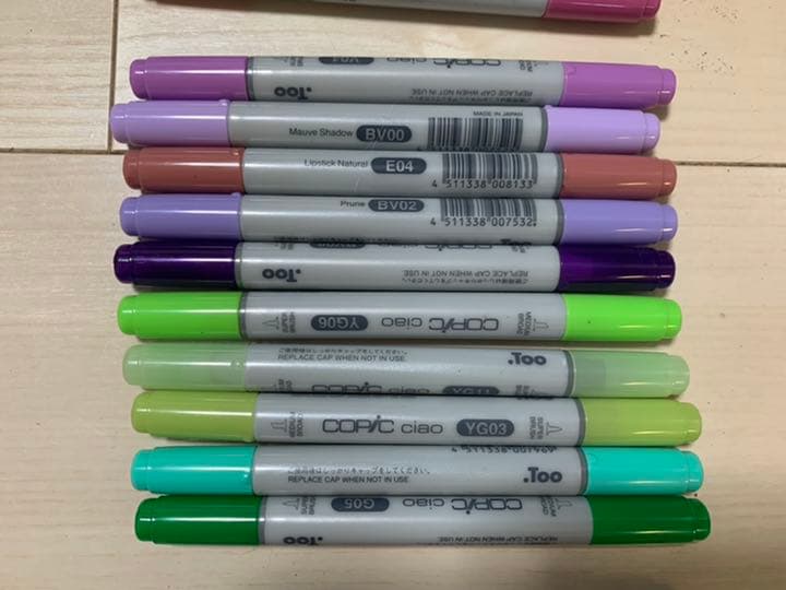 コピックペンセット。