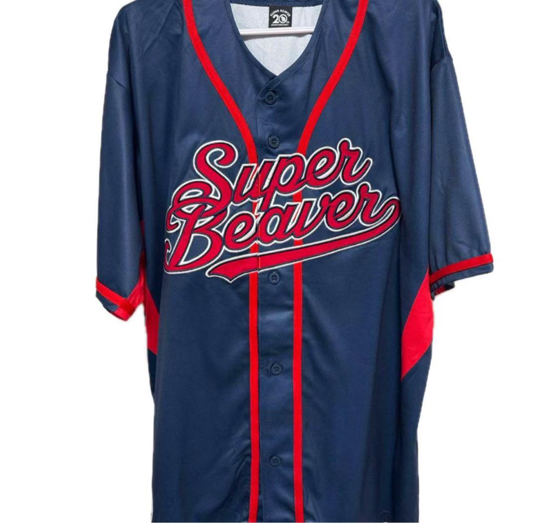super beaver 20th ベースボールシャツ XL ネイビー - メルカリ