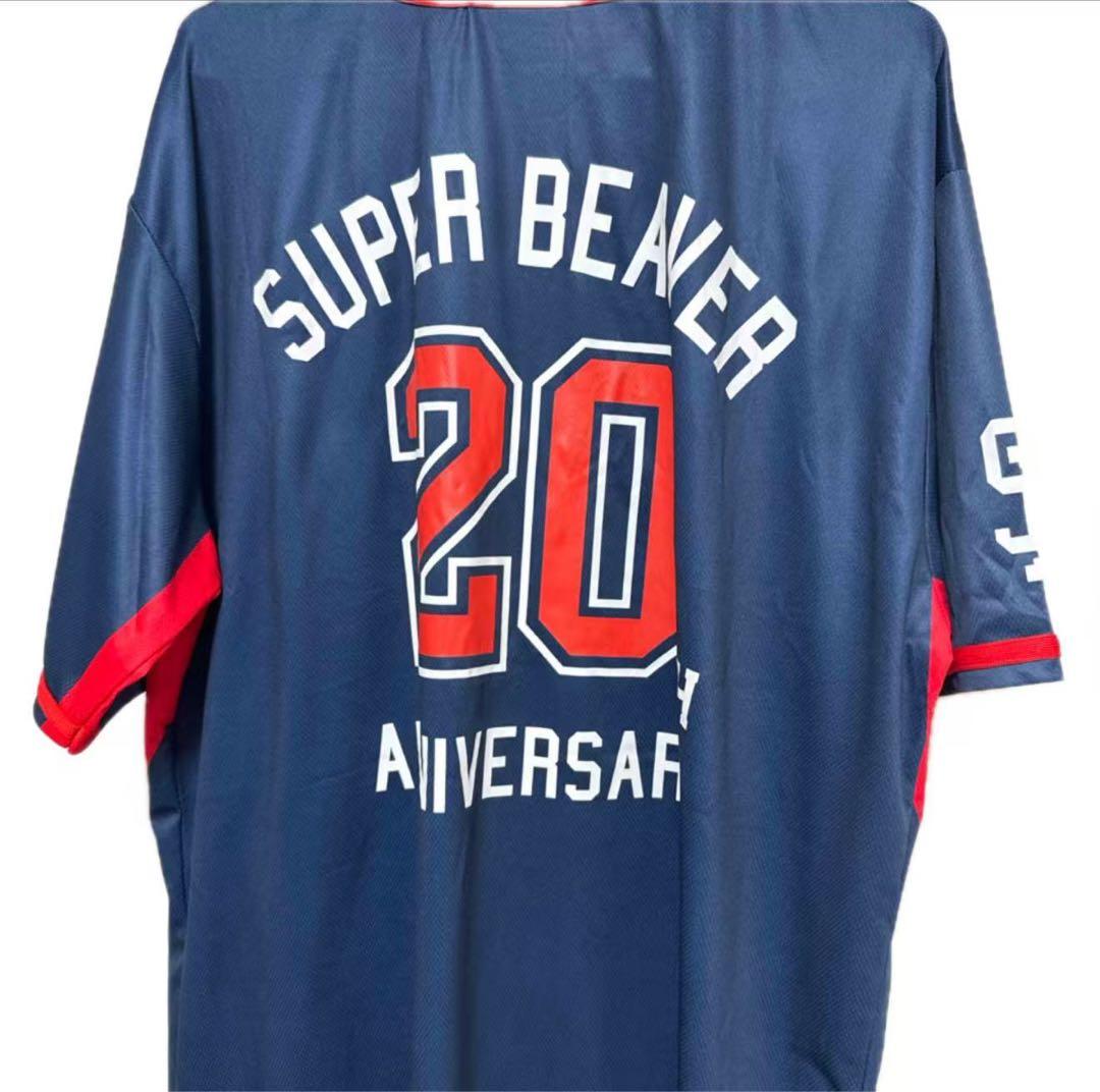 super beaver 20th ベースボールシャツ XL ネイビー - メルカリ
