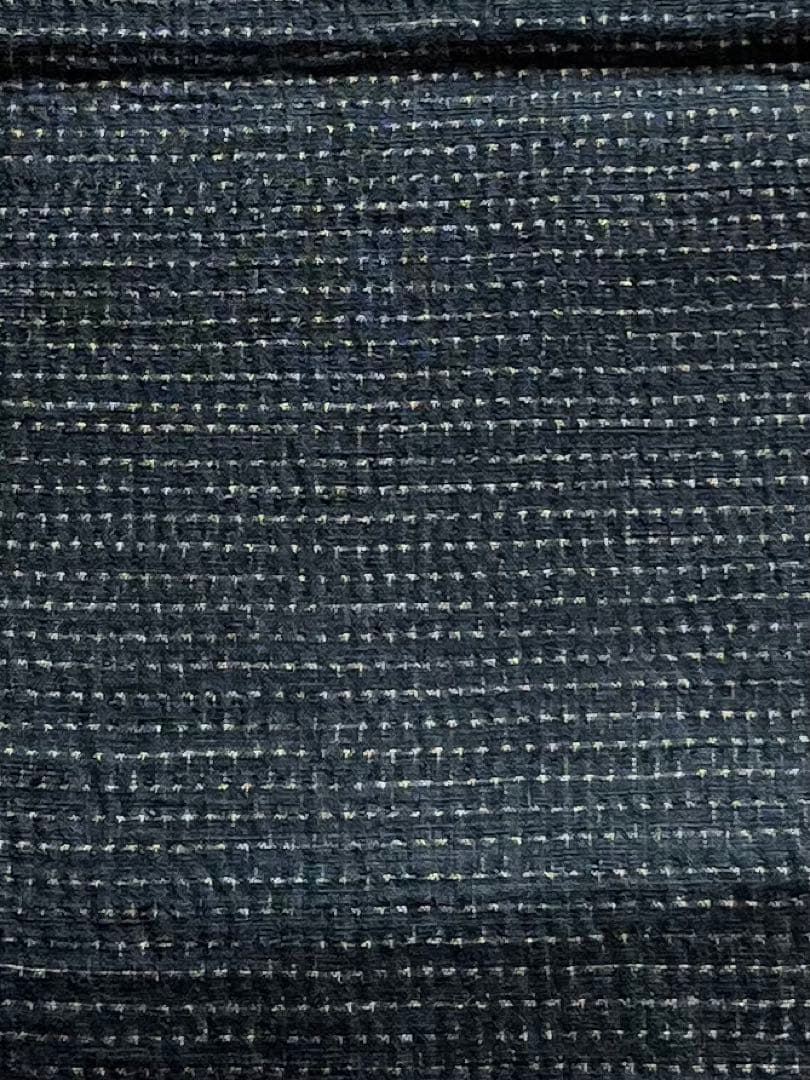 古布　木綿　藍染め　蚊絣　浅葱色　筒描き　刺し子