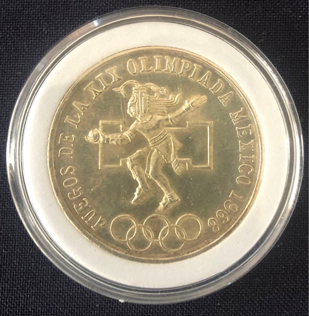 1968年 メキシコオリンピック記念 銀貨 カプセル付き - メルカリ