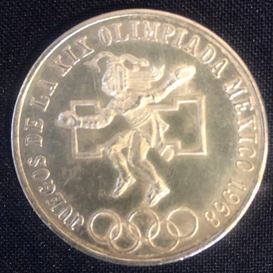 1968年 メキシコオリンピック記念 銀貨 カプセル付き - メルカリ