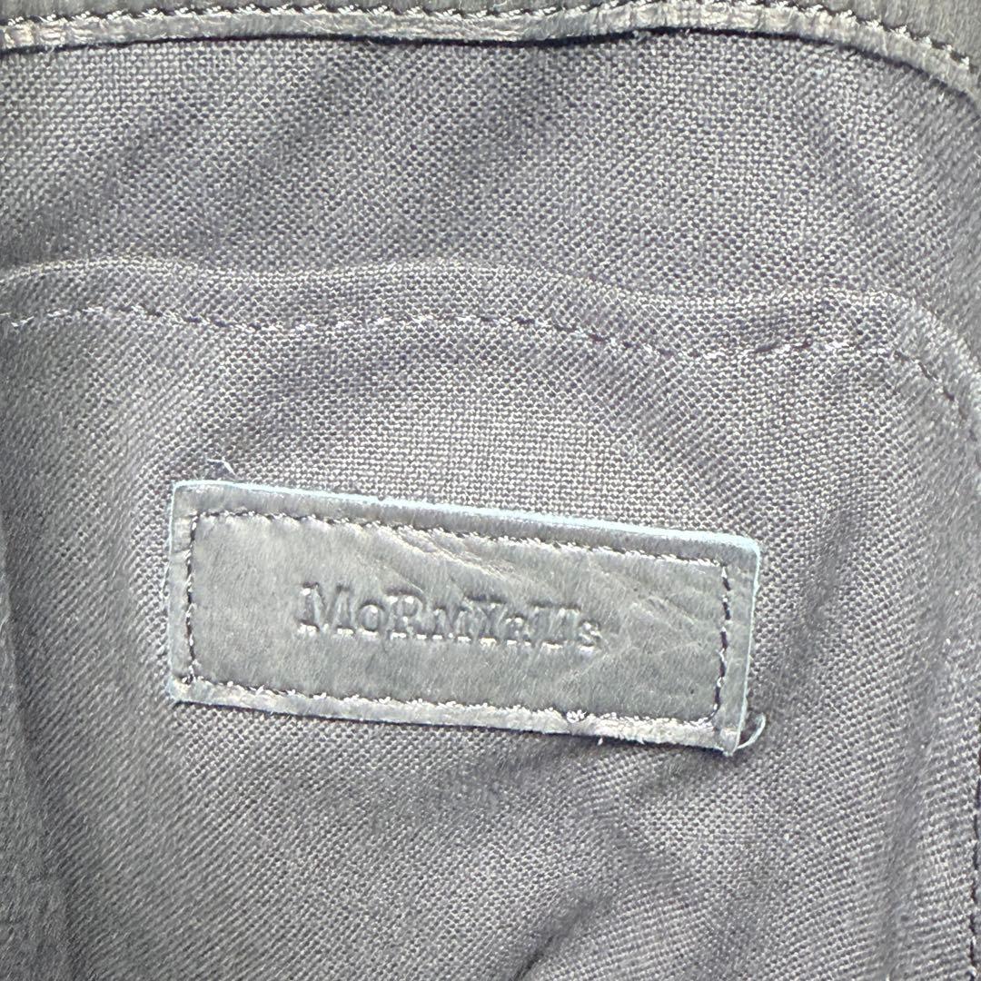 モルミルス mormyrus レザー 巾着バッグ 本革 巾着ショルダー 黒