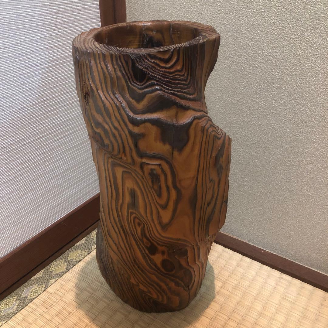 アイヌ紋様 木彫 マガジンラック 木製小物入れ 伝統工芸 民藝