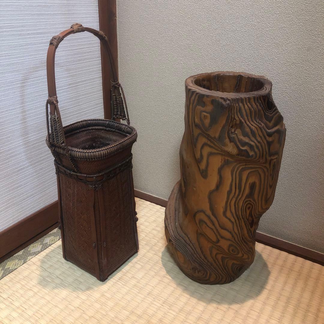 茶道具 讃岐 椿水仙圖 炭斗 在名