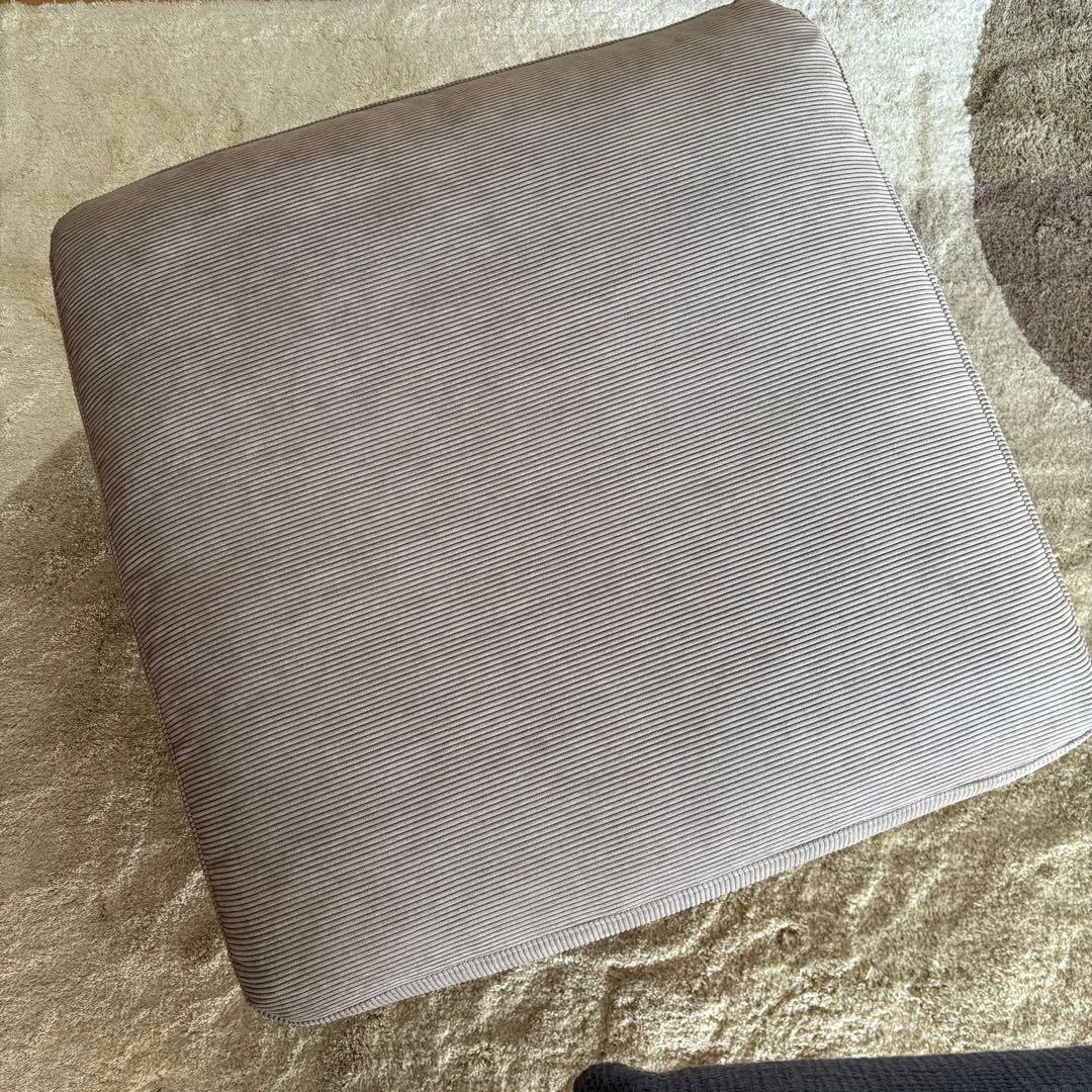 【美品】モモナチュラル オットマン グレー