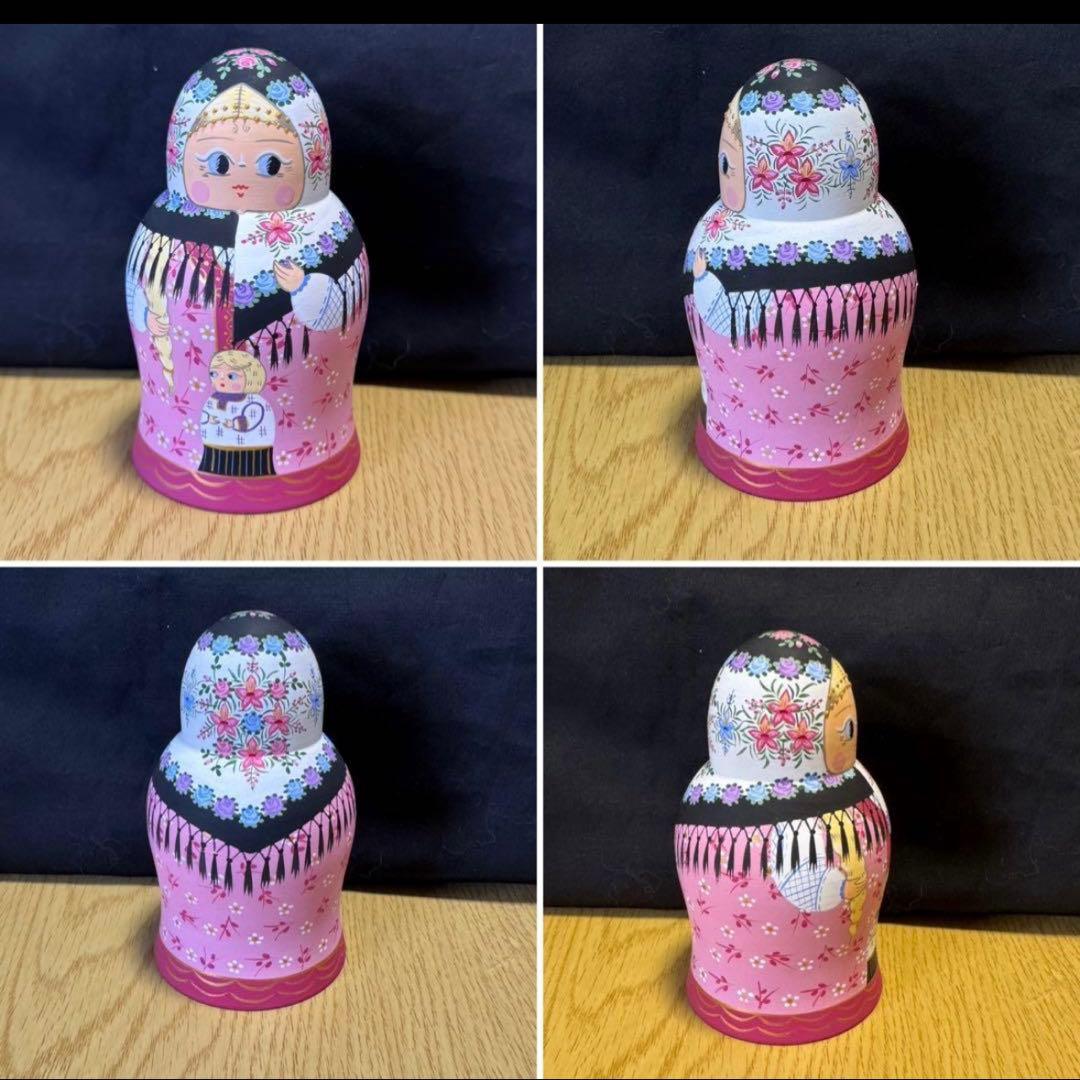 新品 ロシア アーティスト ダリア ミッチィナ作品。マトリョーシカ。6体。