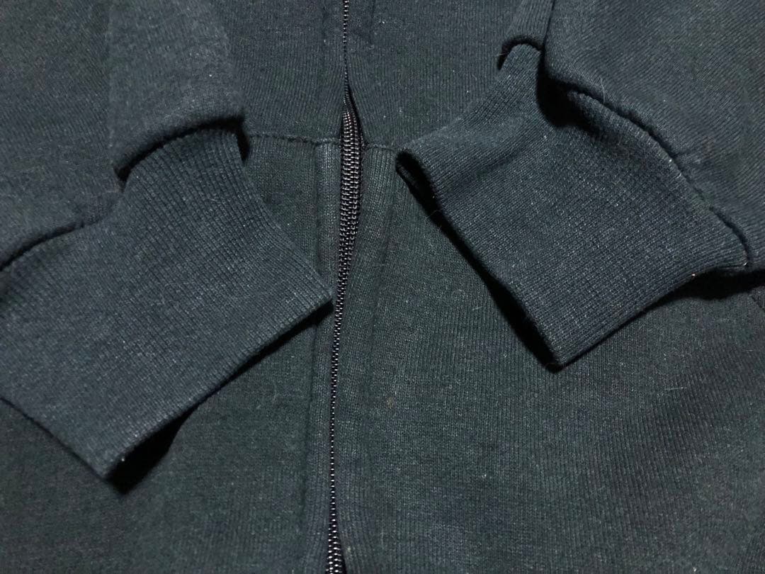 90s USA製 RUSSELL ATHLETIC ブラック ジップパーカー