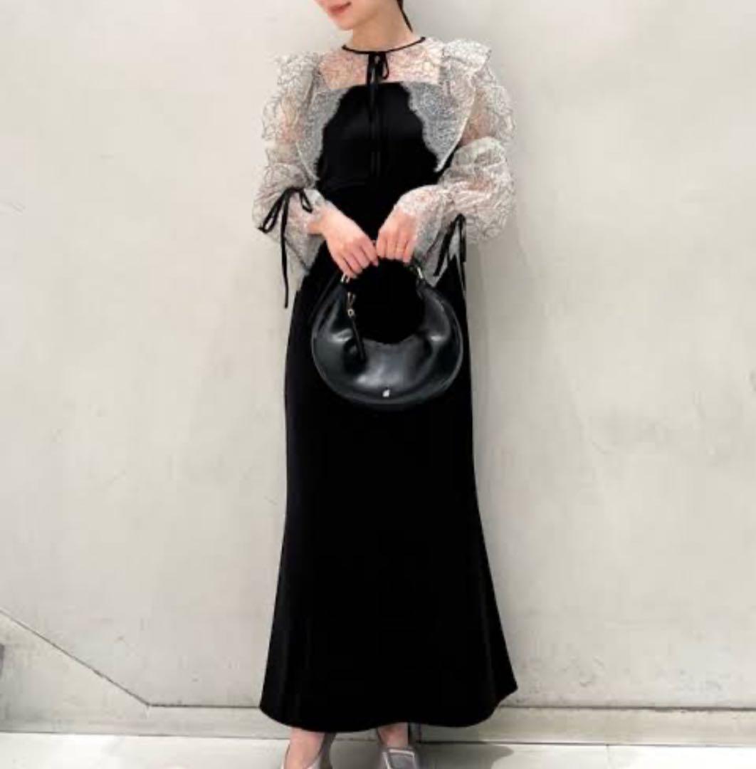 SNIDEL レースボレロデコルテオープンワンピース 最新