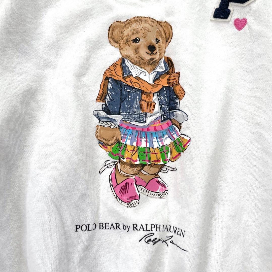 POLORALPH LAUREN ポロベア　スエット　トレーナー　白