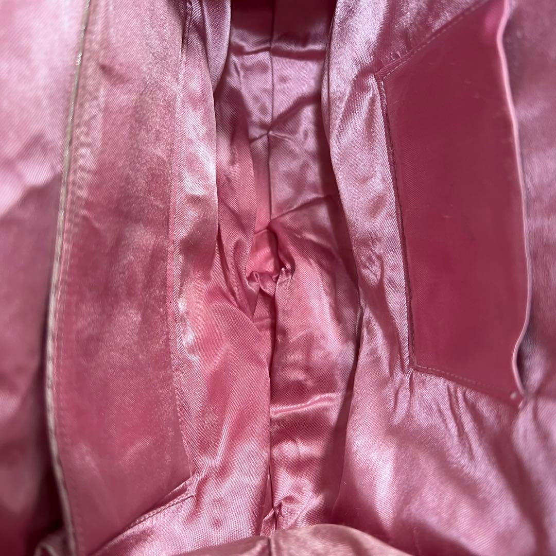 【美品】KUJAKUDO/ビーズ総刺繍/総柄/がま口/ビーズバッグ ハンドバッグ