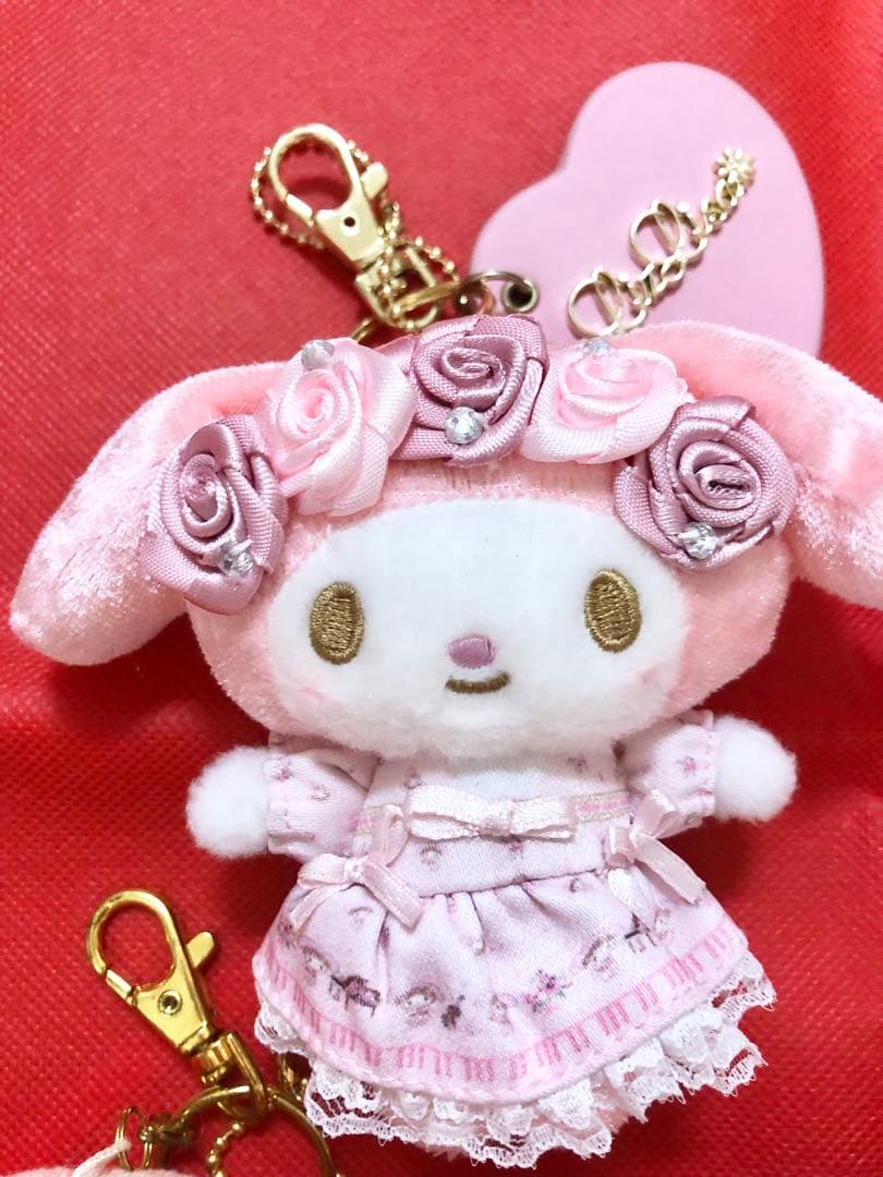 マイメロディリズリサリズメロマスコットホルダーぬいぐるみ限定新品