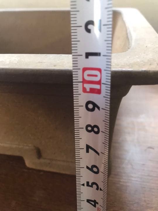 盆栽鉢　時代　銭号長方鉢盆栽鉢山野草鉢寄せ植木鉢34x24x10