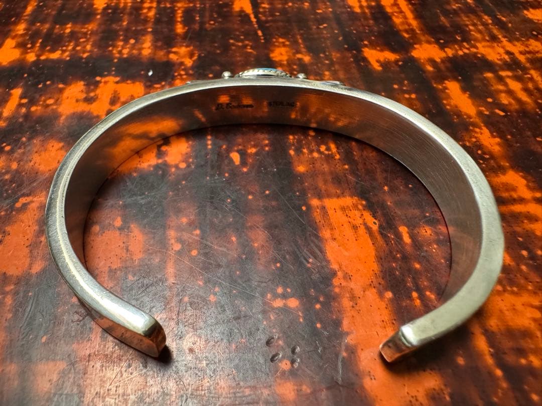 最終 美品 故人 ドノバンキャドマン バングル ビズビーターコイズ ヘビーゲージ